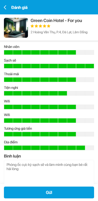App booking Khách sạn / Resort